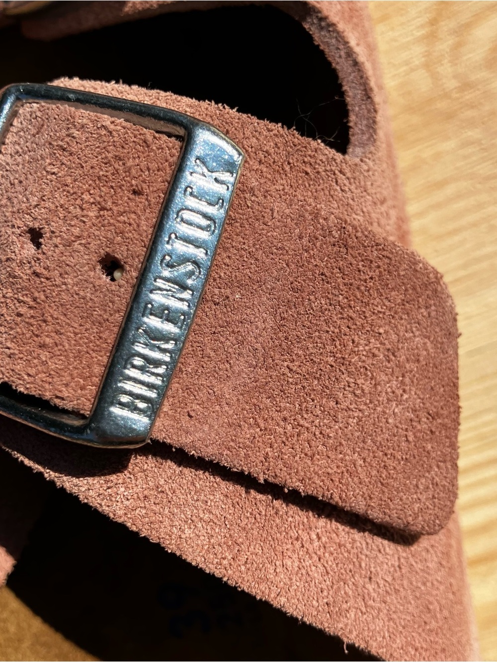 Birkenstock Arizona Soft Footbed Pink Clay Suede Sandals Narrow EU 39 US 8 - Picture 2 of 9